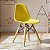 Mesa Infantil Branca 50cm Tripé + 4 Cadeiras Eiffel Amarelo - Imagem 5