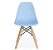 Mesa Infantil Preta 50cm Tripé + 4 Cadeiras Eiffel Azul - Imagem 3
