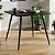 Mesa de Jantar Quadrada Sofia 80cm Preta com 4 Cadeiras Montreal Nude - Imagem 2