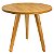 Mesa de Canto Redonda 30x35cm - Louro Freijó - Imagem 1