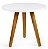 Conjunto 2 Mesas de Canto Redonda 35x30cm / 35x50 - Branco - Imagem 3