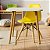 Mesa Escrivaninha Infantil 60cm + Cadeira Eiffel Amarelo - Imagem 1