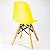 Kit Mesa Infantil Preta 50cm Tripé + 2 Cadeiras Eiffel Amarelo - Imagem 7