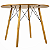 Mesa de Jantar Redonda Eiffel 100cm Louro Freijó com 4 Cadeiras Eames Nude - Imagem 4