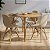 Mesa de Jantar Redonda Eiffel 100cm Louro Freijó com 4 Cadeiras Eames Nude - Imagem 1