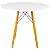 Mesa Redonda Eiffel 90cm Branca com 4 Cadeiras Eiffel Branca - Imagem 4