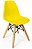 Mesa Infantil Preta 60cm + 4 Cadeiras Eiffel Amarelas - Imagem 7