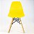 Mesa Infantil Preta 60cm + 2 Cadeiras Eiffel Amarelas - Imagem 7