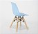 Mesa Infantil Preta 60cm + 2 Cadeiras Eiffel Azul - Imagem 8