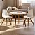 Mesa Infantil Branca 60cm + 2 Cadeiras Eiffel Brancas - Imagem 1
