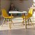 Mesa Escrivaninha Infantil 60cm + 2 Cadeiras Eiffel Amarelo - Imagem 1