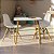 Mesa Escrivaninha Infantil 60cm + 2 Cadeiras Eiffel Brancas - Imagem 1
