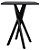 Mesa Quadrada Bistrô 60cm - All Black - Imagem 4