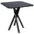 Mesa Quadrada Bistrô 80cm - All Black - Imagem 2