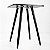 Mesa Quadrada Sofia 60cm - All Black - Imagem 5