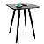 Mesa Quadrada Sofia 60cm - All Black - Imagem 2