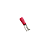 Terminal Faston Fêmea 4,8 Pré-isolado Vermelho Cabo 0,5 a 1,5mm² - 100 peças - Imagem 3