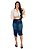 Saia Jeans Midi Assimétrica Lavado Delavê REF 080 - Imagem 6