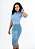 Saia Jeans midi Detalhes em X na Lateral REF 104 - Imagem 2