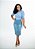 Saia Jeans midi Detalhes em X na Lateral REF 104 - Imagem 1