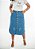Saia Jeans midi com Botões Frontais e Barra Arredondada REF 109 - Imagem 2