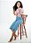 Saia Jeans midi com Fendas Frontais REF 114 - Imagem 2