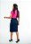 Saia Jeans Midi com Bolsos na Lateral REF 076 - Imagem 2
