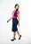 Saia Jeans Midi com Bolsos na Lateral REF 076 - Imagem 3