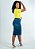 Saia Jeans midi detalhe X na Barra REF 148 - Imagem 2