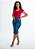 Saia Jeans Midi com botões frente e laterais REF 162 - Imagem 1