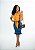 saia jeans secretária REF 122 com babados - Imagem 1