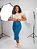 Saia Jeans Maxi Midi com bolsos laterais  REF 187 - Imagem 3