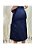 Saia Maxi Midi Jeans Preto REF 00186 com fenda frontal - Imagem 3