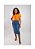 Saia Jeans Midi com fendas laterais REF 0188 - Imagem 1