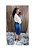 Saia Jeans Midi com detalhes nas laterais REF 202 - Imagem 2
