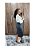 Saia Jeans midi Preta  REF 0202 - Imagem 2