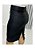 Saia Midi Jeans preto com ziper nos bolsos Ref 217 - Imagem 2