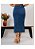 Saia Jeans Midi com fendas laterais Ref 249 - Imagem 2