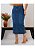 Saia Jeans Midi com fendas laterais Ref 249 - Imagem 3