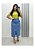 Saia maxi midi assimétrica no Brim  REf 00205 - Imagem 3