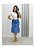 Saia Jeans midi com 1 maria REF 159 lavado claro - Imagem 1