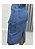 Saia Maxi Bolso cargo no Jeans claro REF 222 - Imagem 3