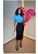 Saia Jeans Maxi Midi com bolsos laterais  REF 187 - Imagem 1