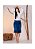 Saia Jeans com recortes laterais Ref 237 - Imagem 1
