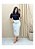 Saia Madi tradicional no Brim  off white REF T0222 - Imagem 1