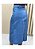 Saia midi no Brim Azul com fenda frontal Ref 00232 - Imagem 2