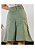 Saia Midi Evasê no Brim verde Ref 0248 - Imagem 2