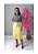 Saia Brim 100%  Ref Sara 259 Amarelo Manteiga. - Imagem 1