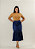 Saia Jeans Longuete com babado Ref MARISA STONE tecido fuido 005 - Imagem 1