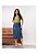 Saia Midi Jeans com Bolso Cargo frontal Ref 006 Thalita Stone - Imagem 1